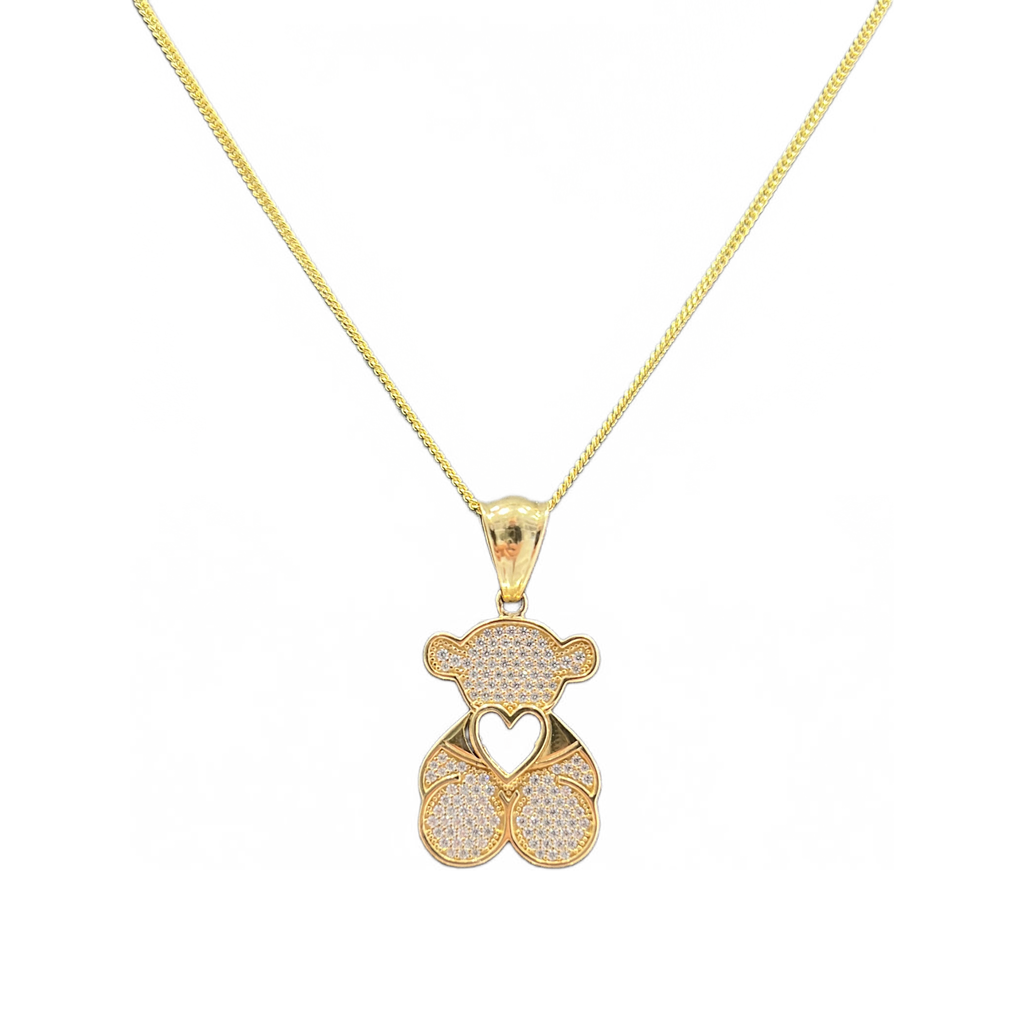 14kt Solid Gold Bear Pendant