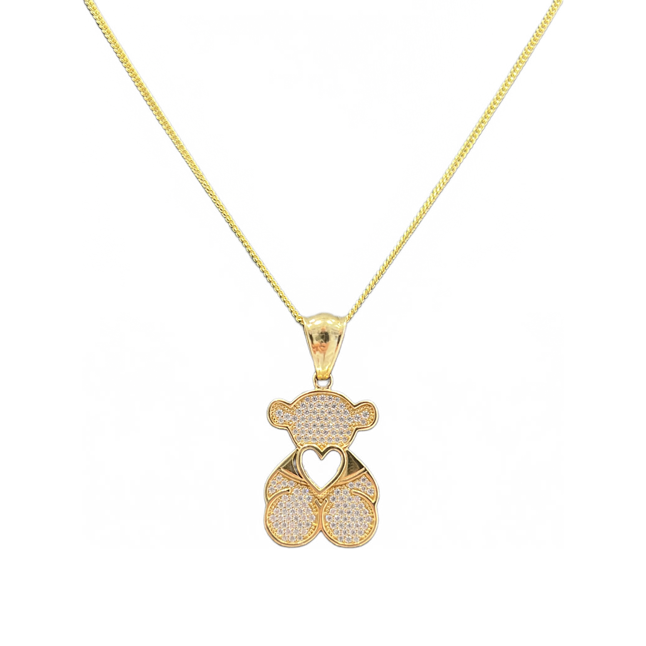 14kt Solid Gold Bear Pendant