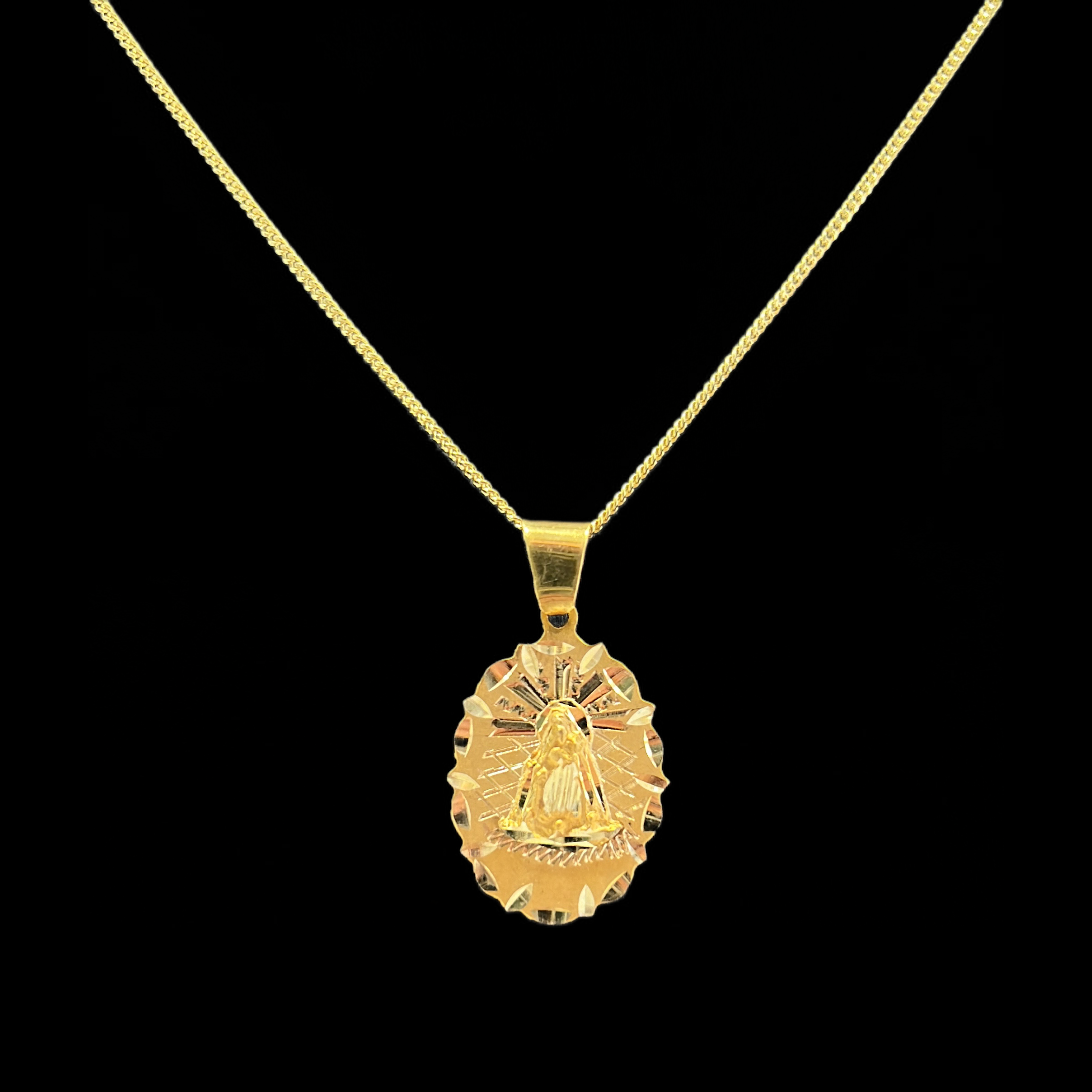 14kt Solid Gold Caridad Pendant