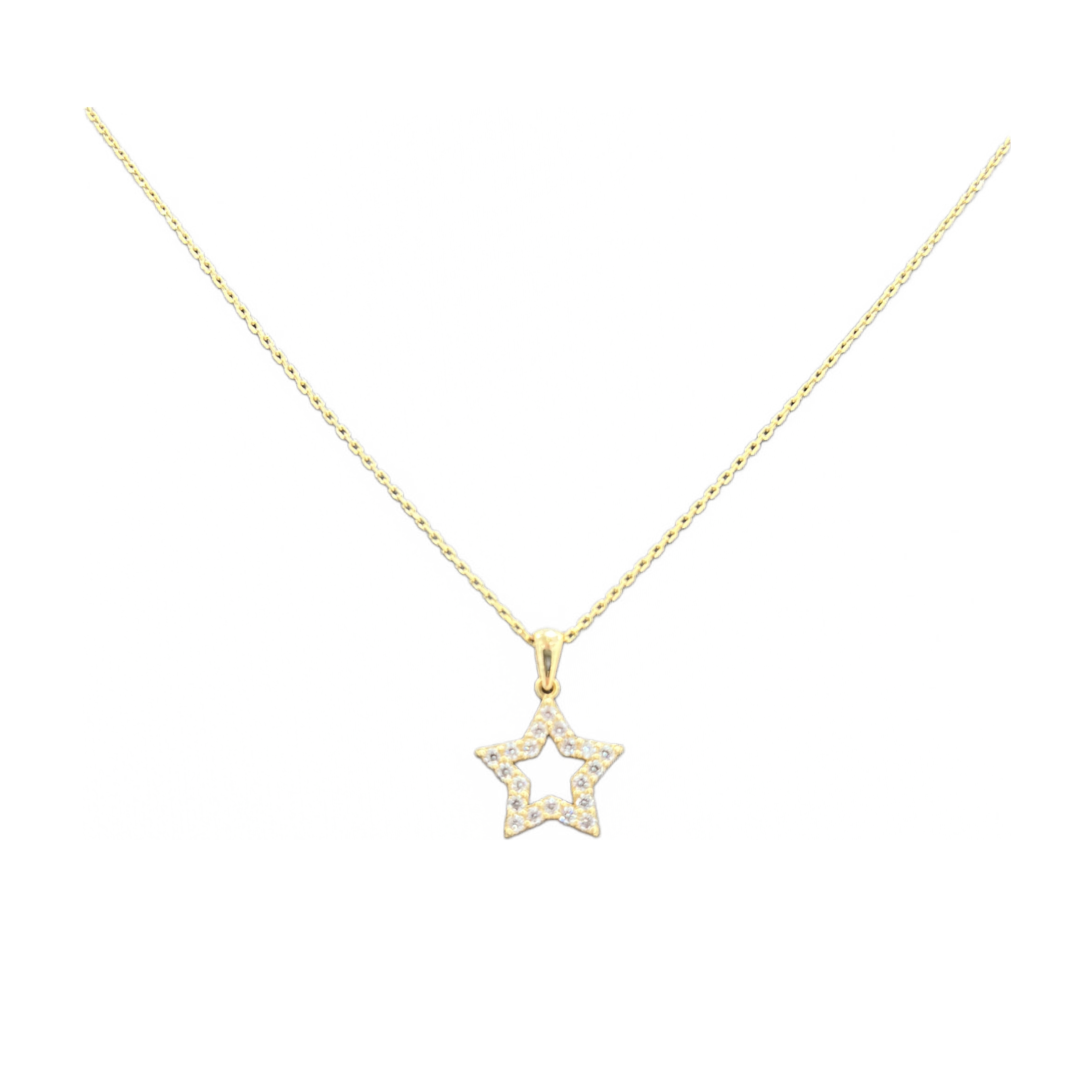 14KT Gold Star Women's Necklace