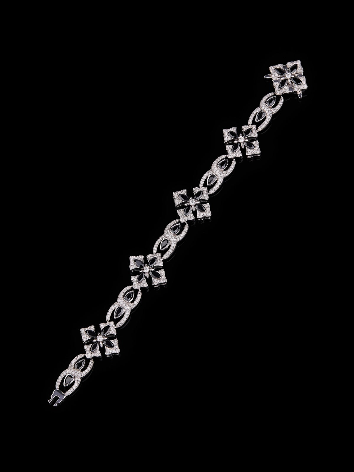 B/W Marquise Pear Bracelet