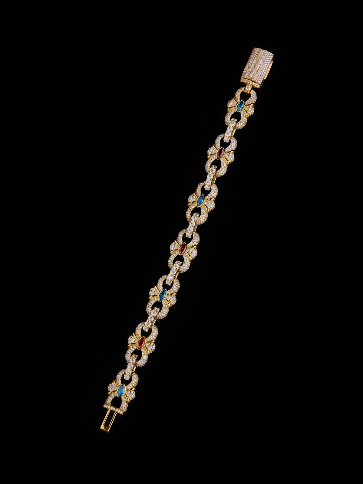 Horizontal Marquise Bracelet Yellow