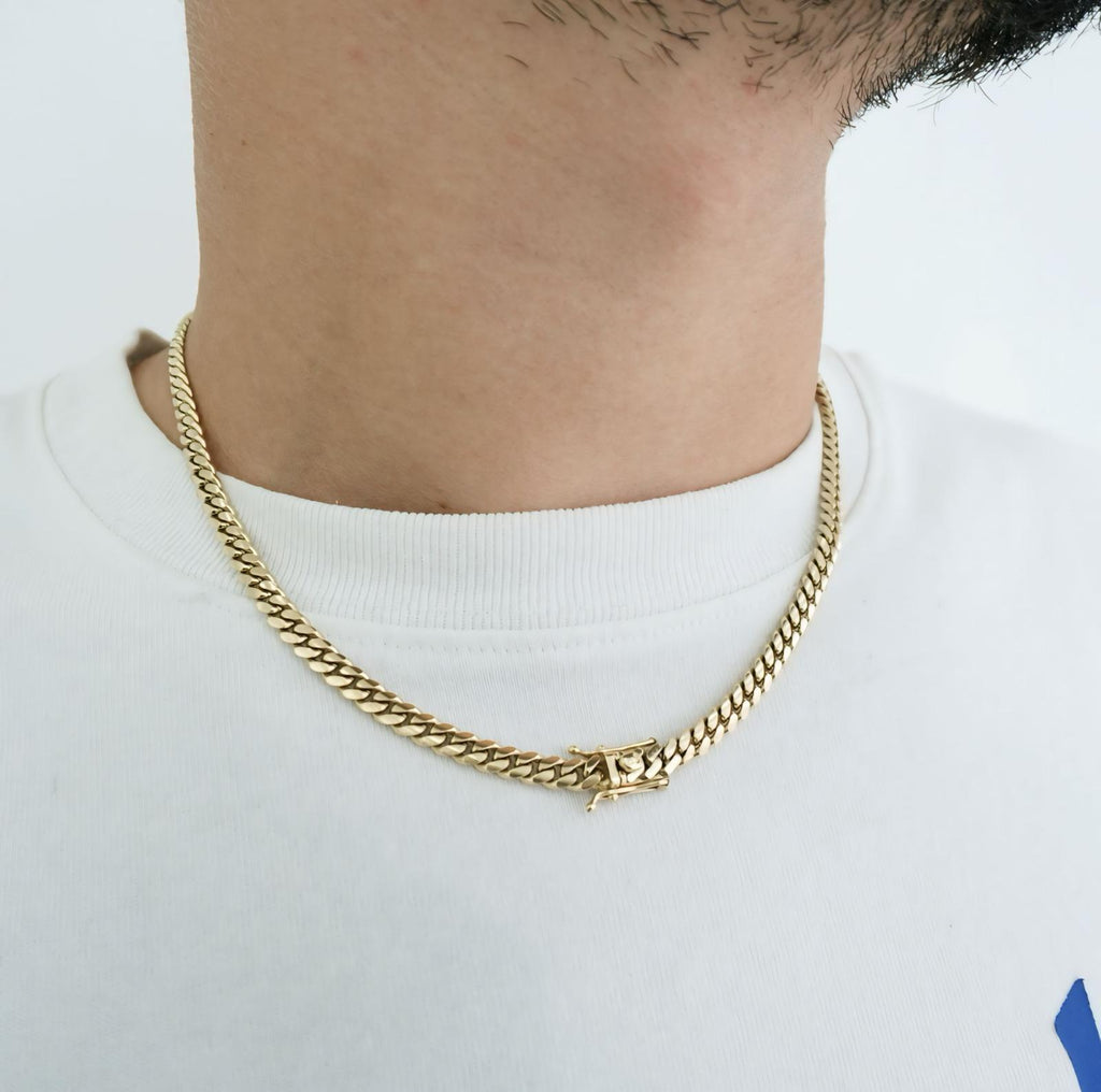 14kt micro Cuban link chains