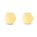 14K Hexagon Stud