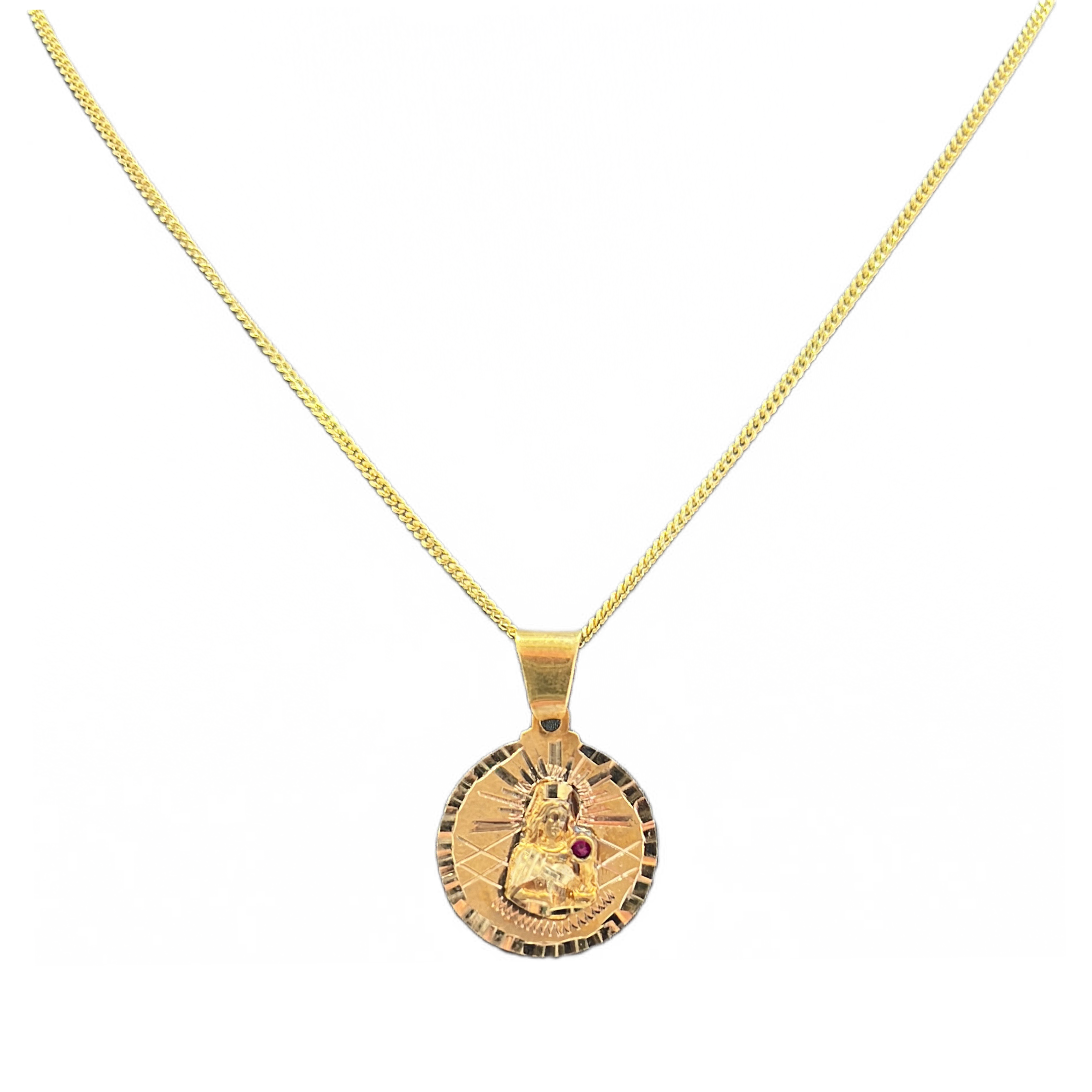 14KT Gold Saint Barbara Pendant