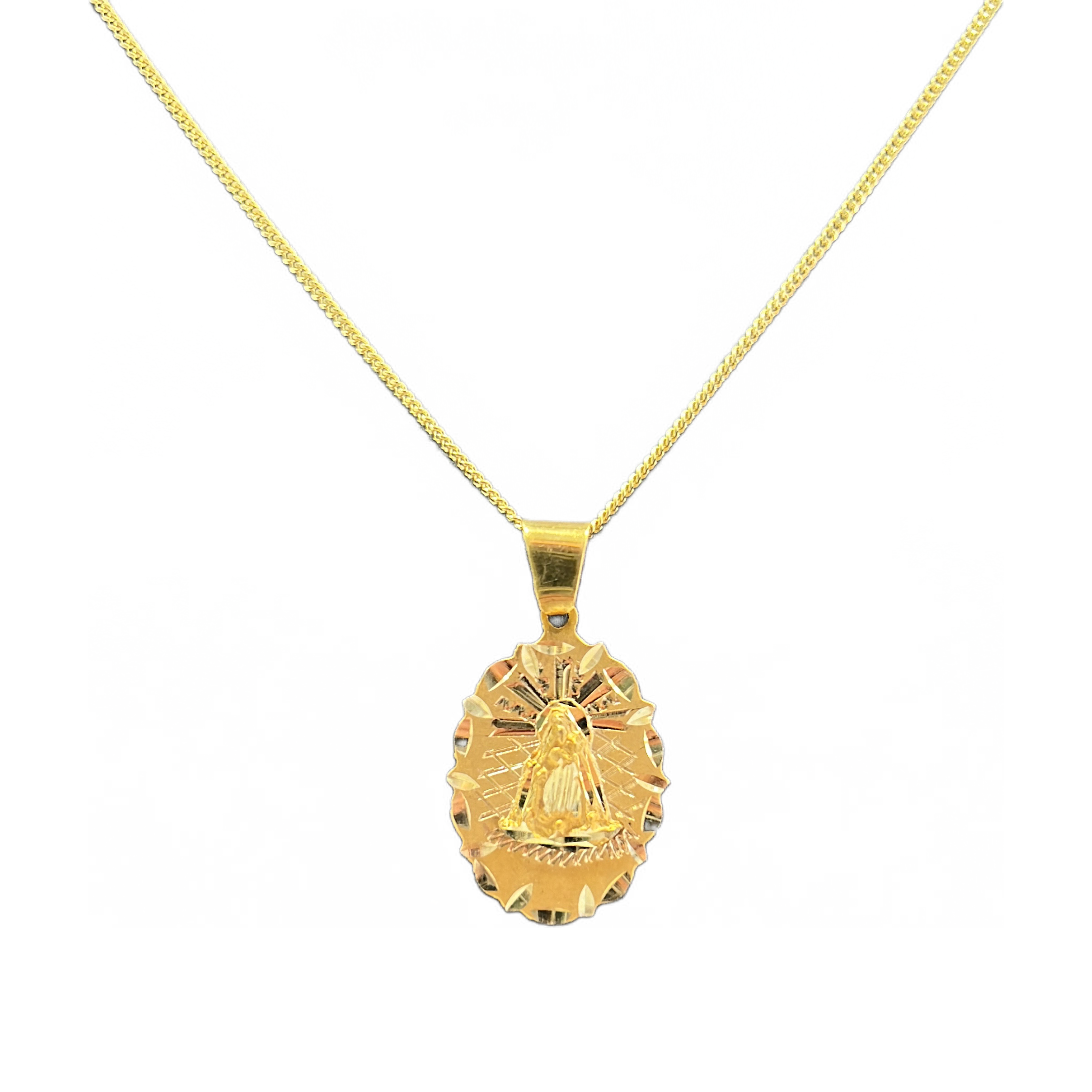 14kt Solid Gold Caridad Pendant