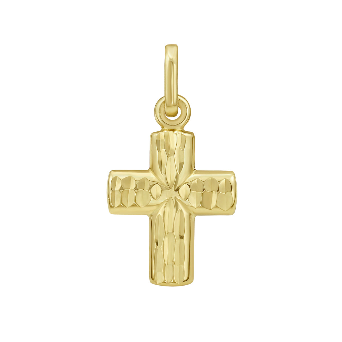14K Gold Cross Charm