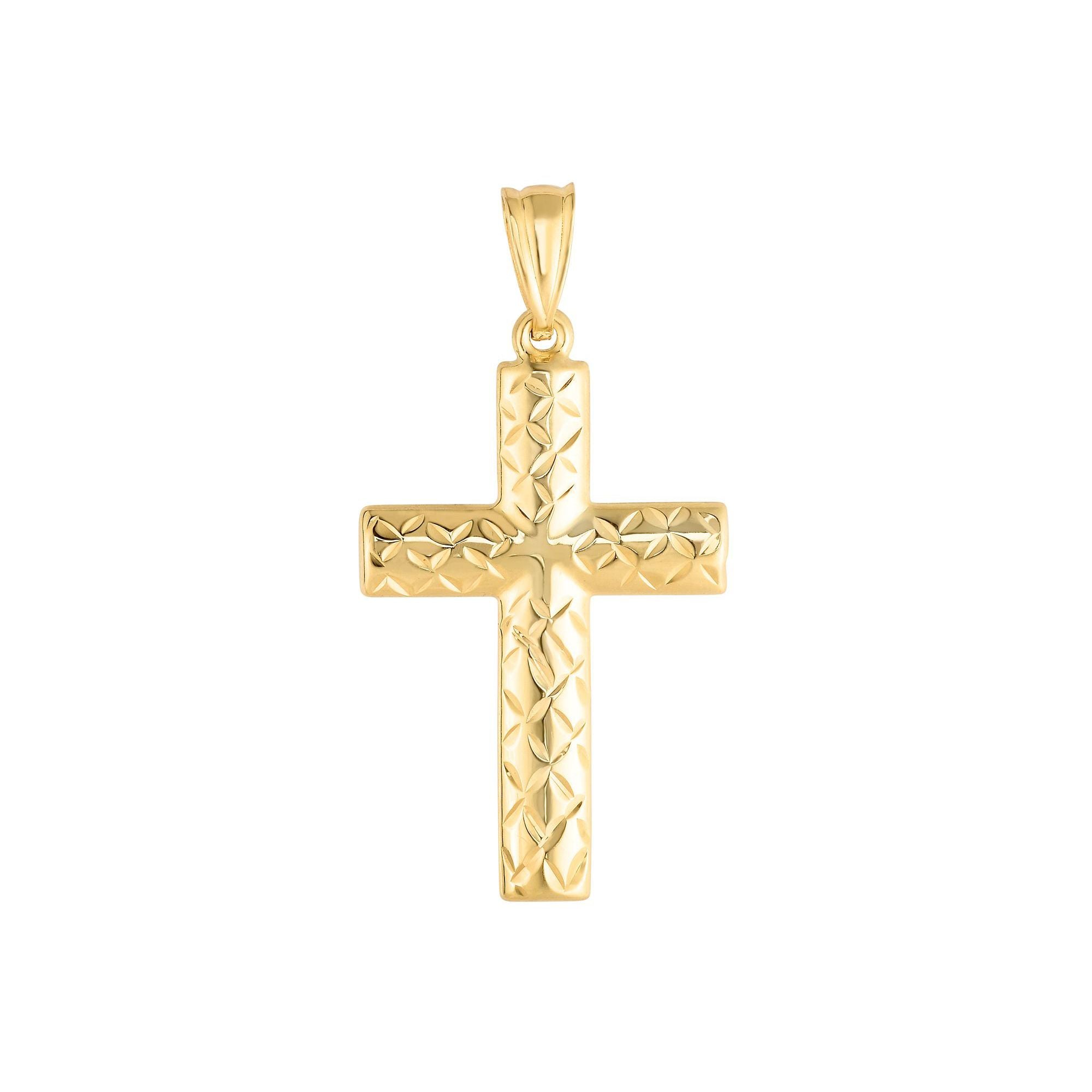 14K Gold Reversible Cross