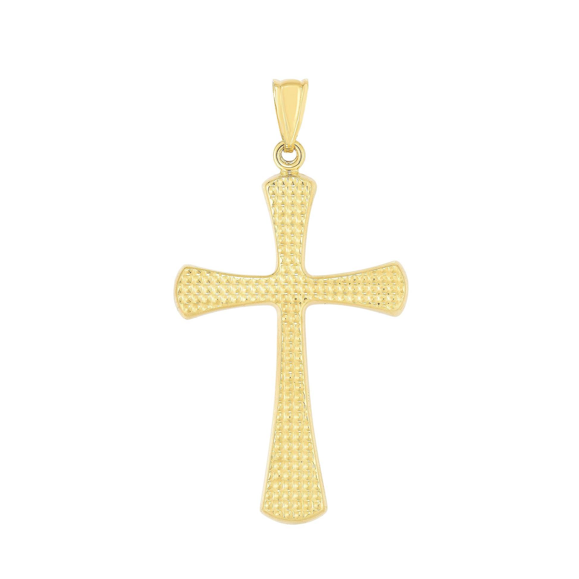 Diamond Cut Cross 14kt
