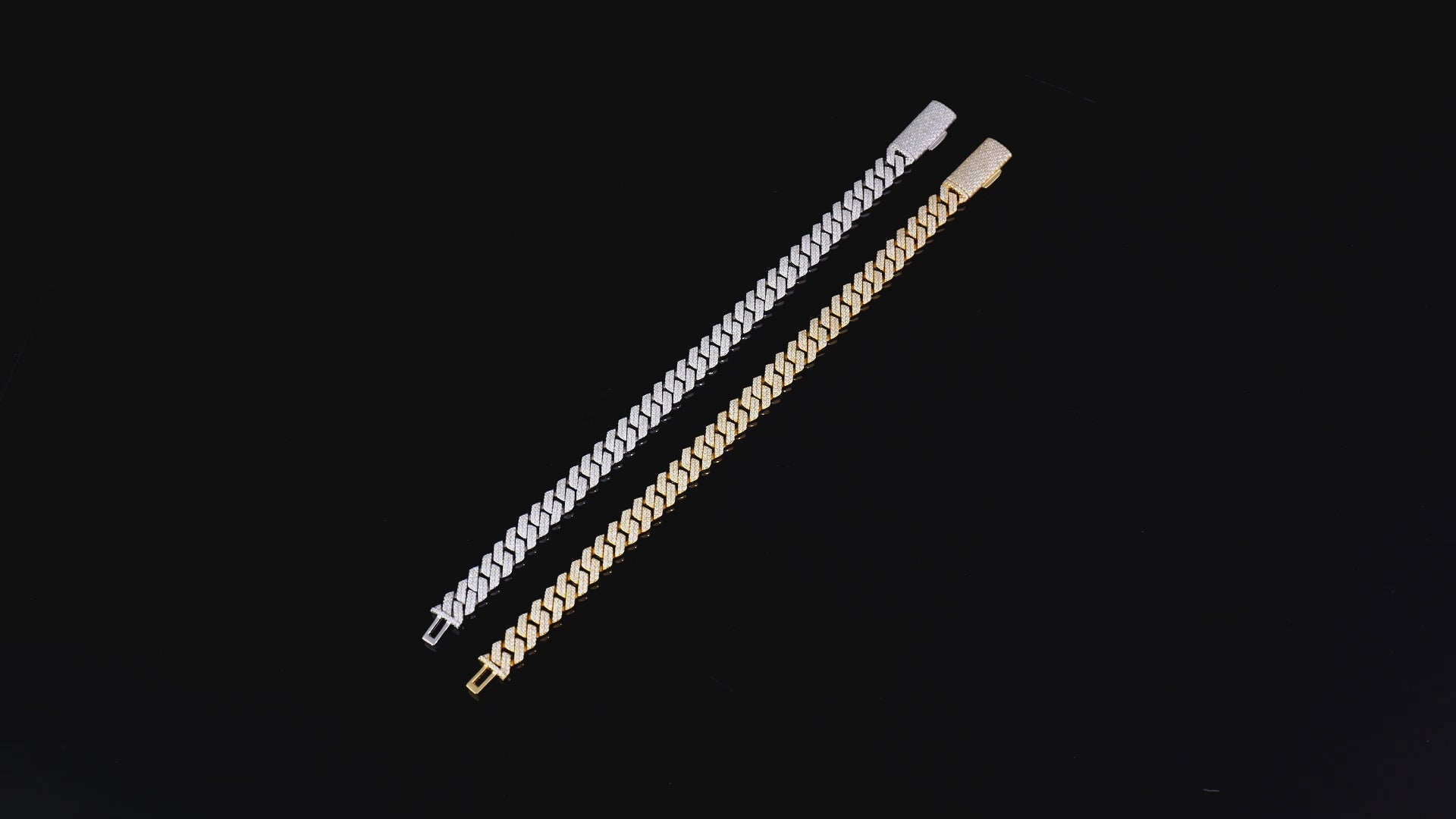 925 Silver moissanite Cuban link 8.0mm