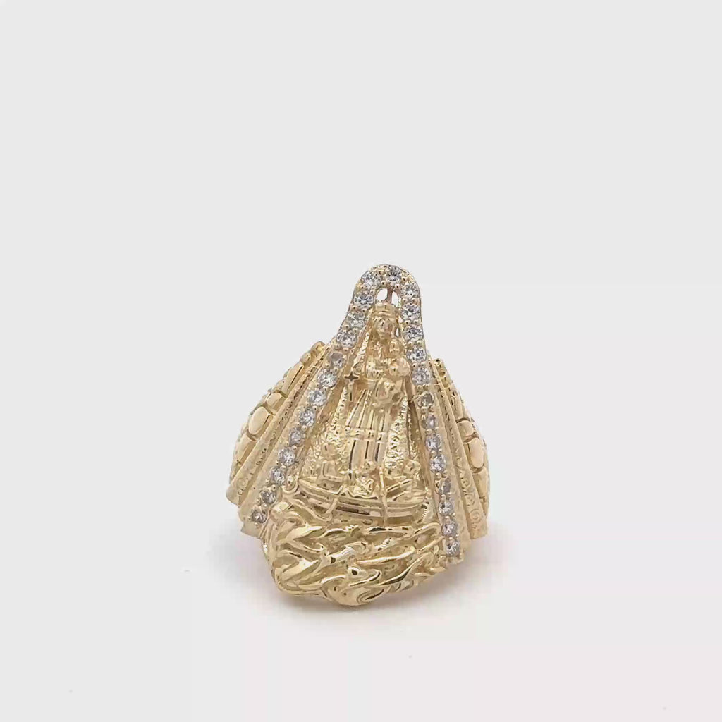 Virgen De la Caridad Ring 10Kt