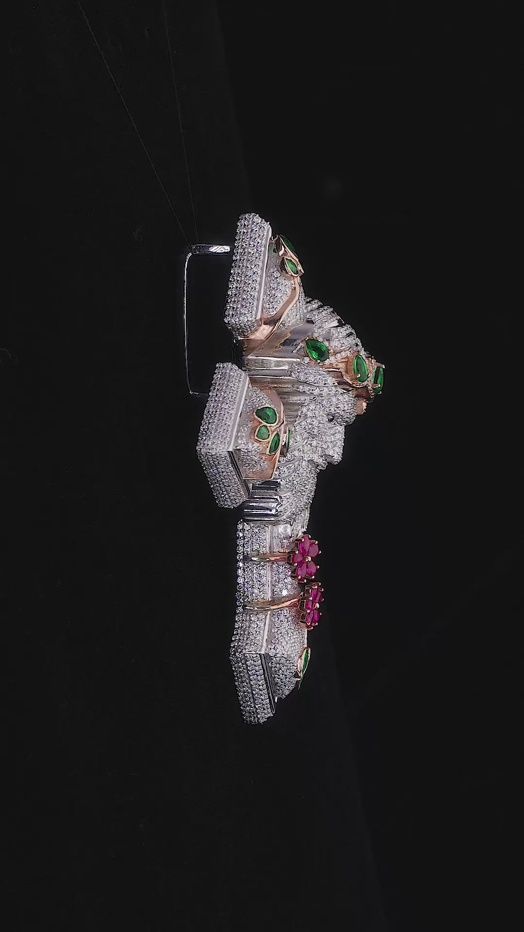 Jesus Face Cross Pendant