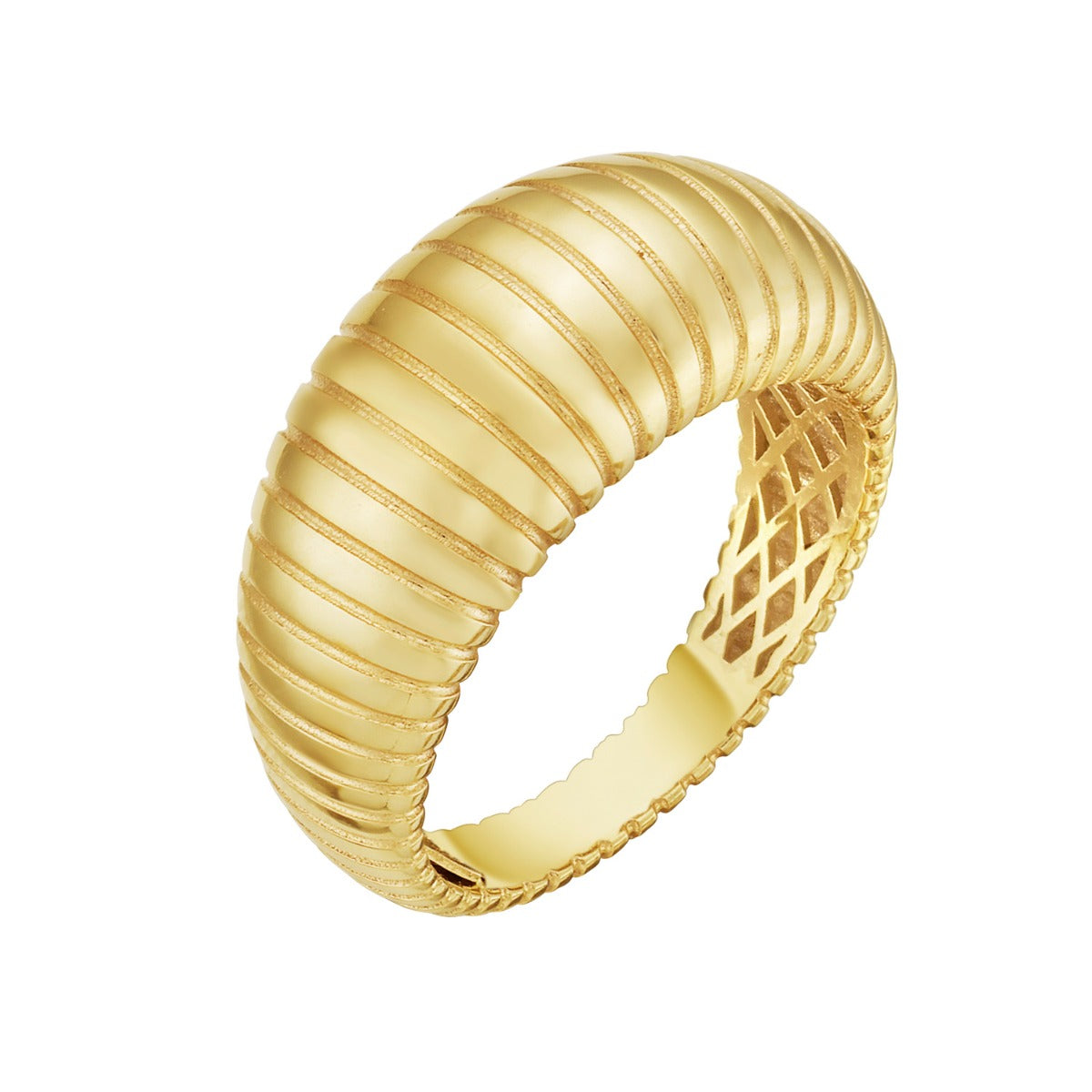 14K Graduated Tubogas Ring