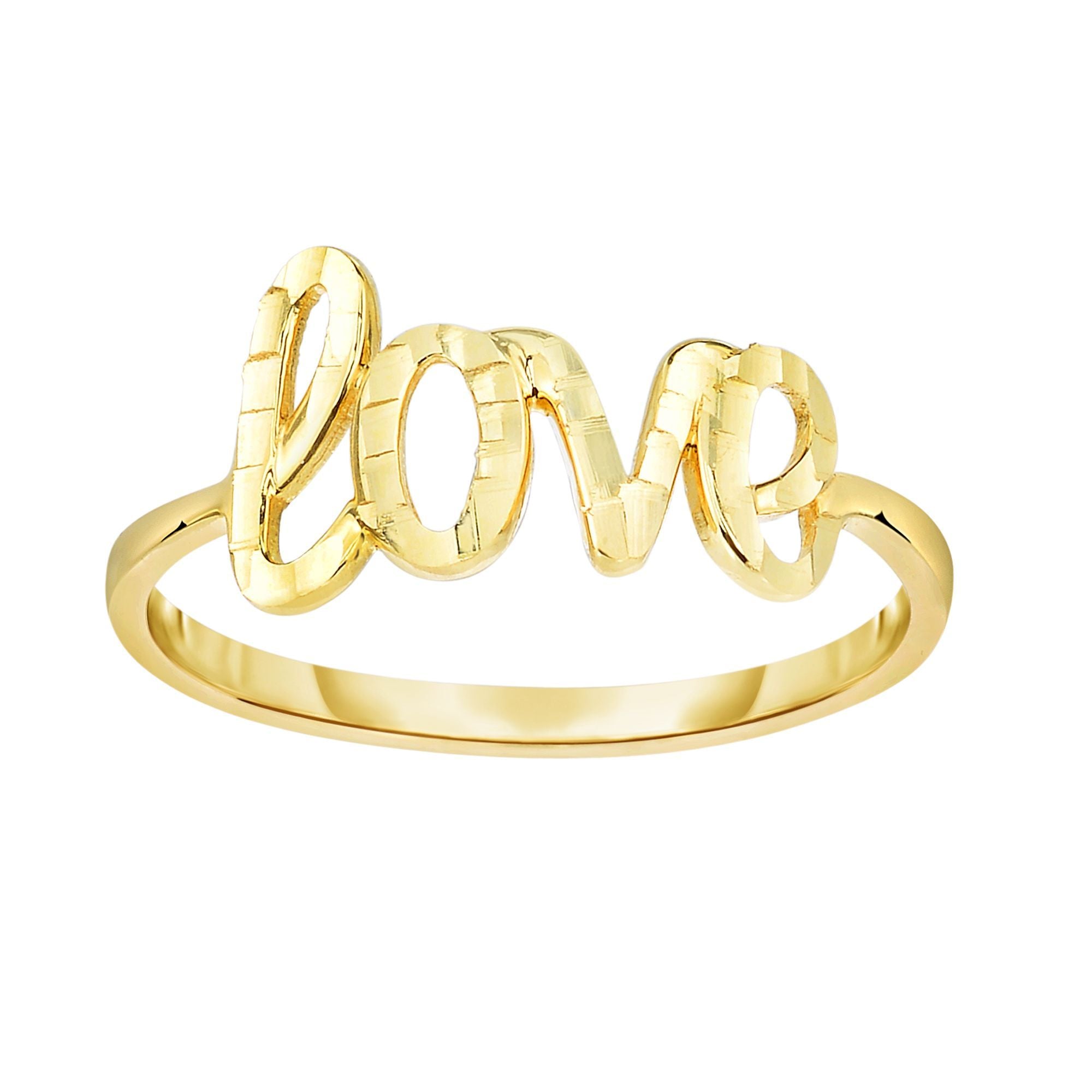 14K Gold "Love" Ring