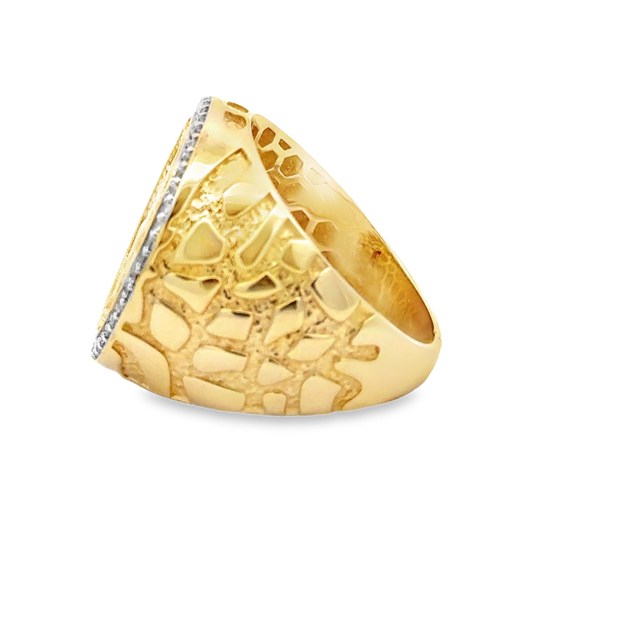 Yellow Gold Coin Ring