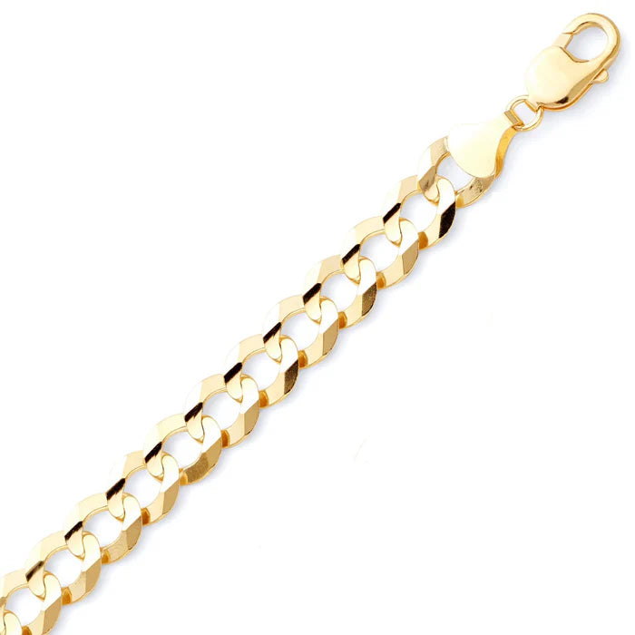 14k White Pave Cuban Chain